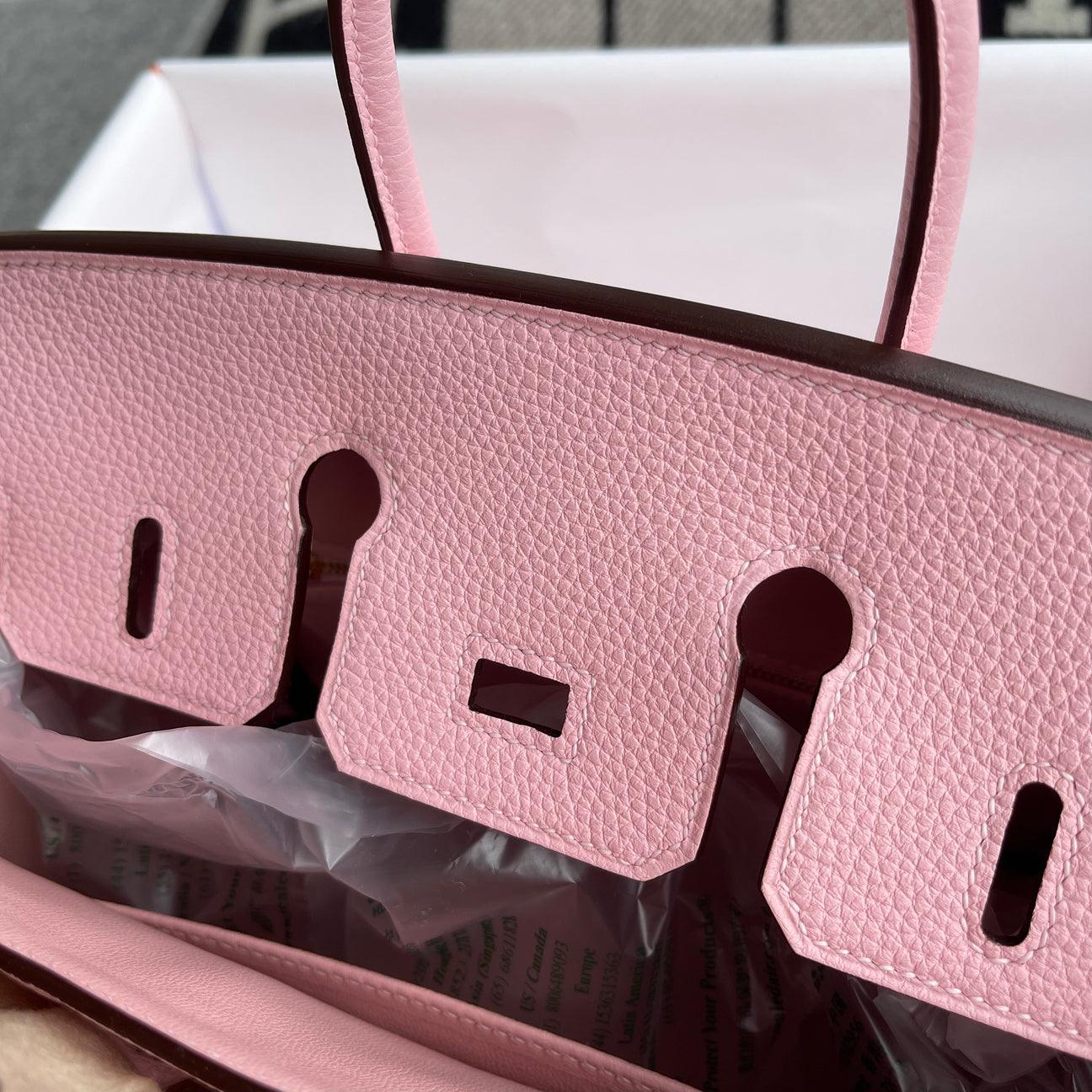 Hermès Birkin 25 Togo Deri Gül Sakura Gül Altın Donanımlı (RGHW) - Glimmer of Luxury