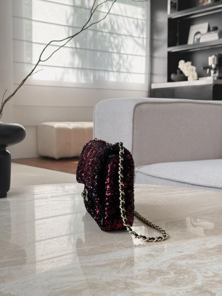 Chanel CF20 Evening Bag – Vinyl &amp; Sequin Special Edition