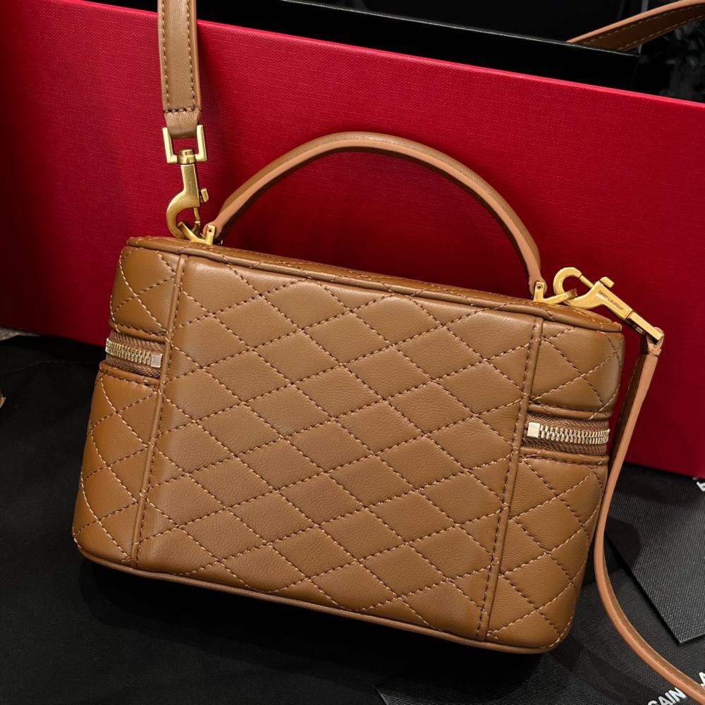 Saint Laurent Gaby Kuzu Derisinden Makyaj Çantası