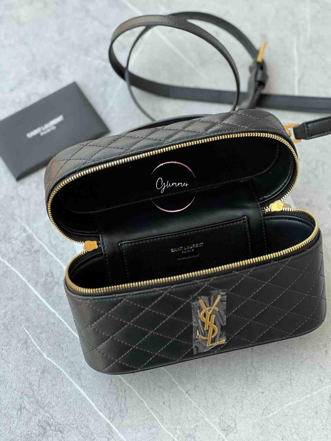 Kuzu Derisi YSL Gaby Mini Makyaj Çantası - Glimmer of Luxury