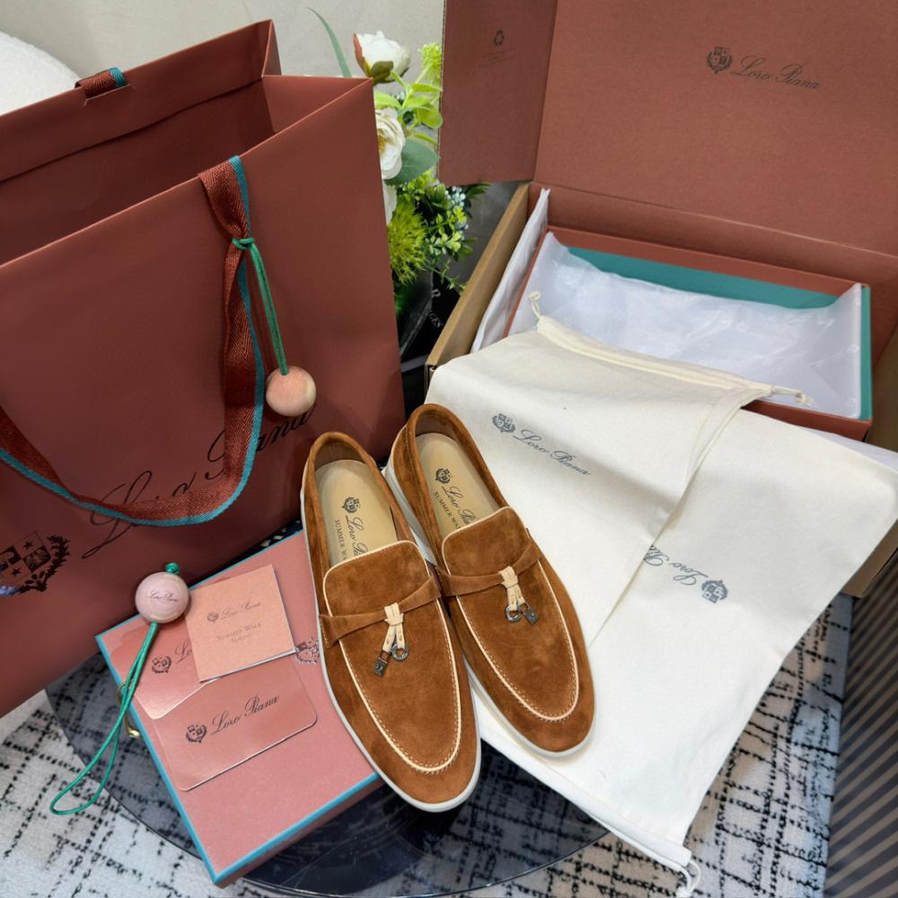 Loro Piana Yaz Büyüsü Yürüyüş Ayakkabısı - Karanfil - Glimmer of Luxury