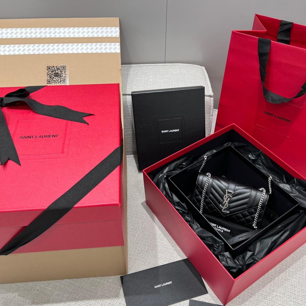 Saint Laurent Logo Leather Small Shoulder Bag