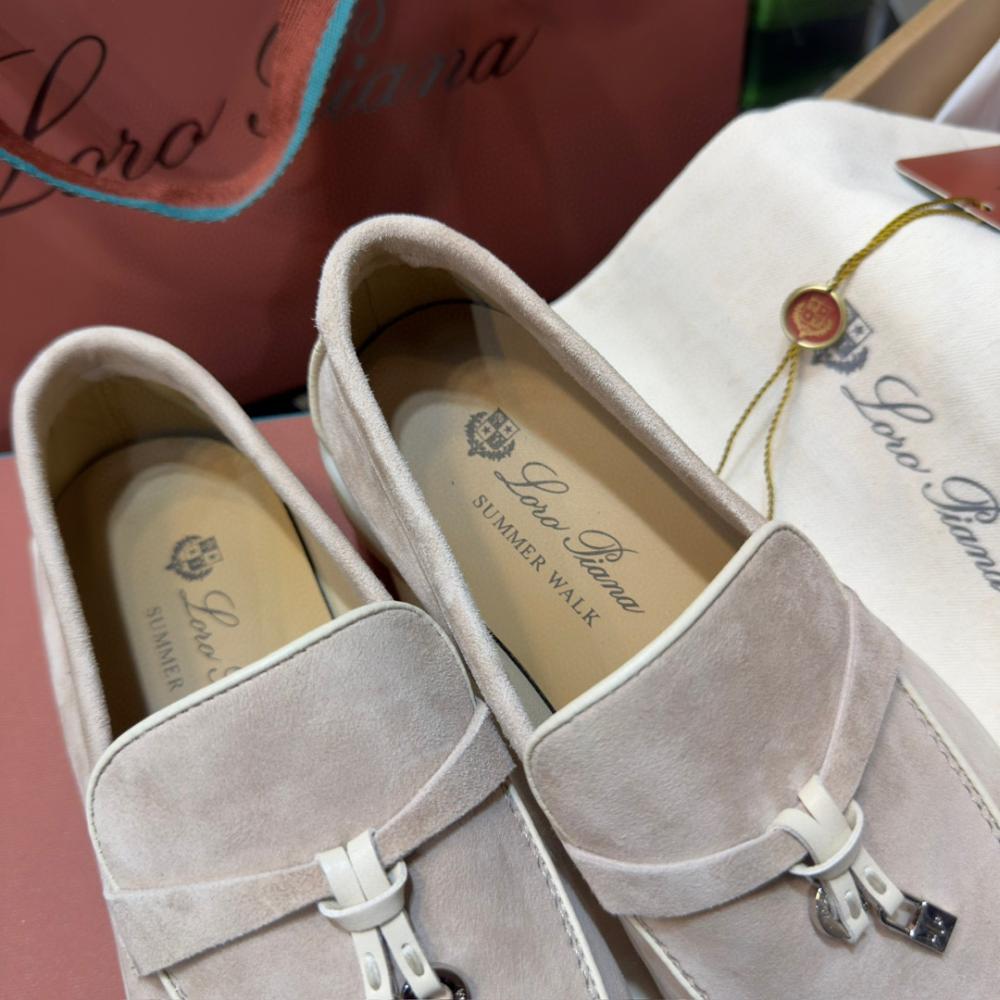 Loro Piana Yaz Büyüsü Yürüyüş Ayakkabısı - İnci Tozu - Glimmer of Luxury