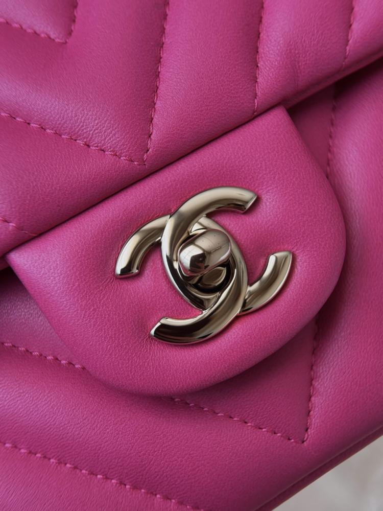 Chanel Flap Medium Size Bag Caviar Leather Authentic Quality 2024 Gray