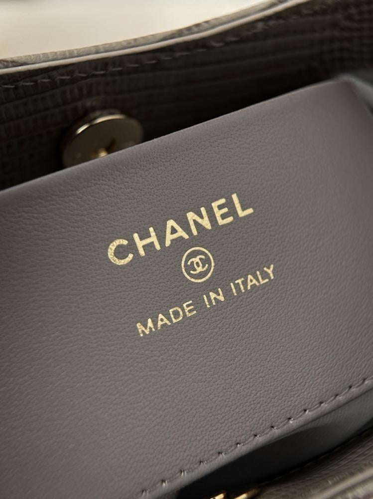 Chanel Nano 31 Kertenkele Kabartmalı Alışveriş Çantası