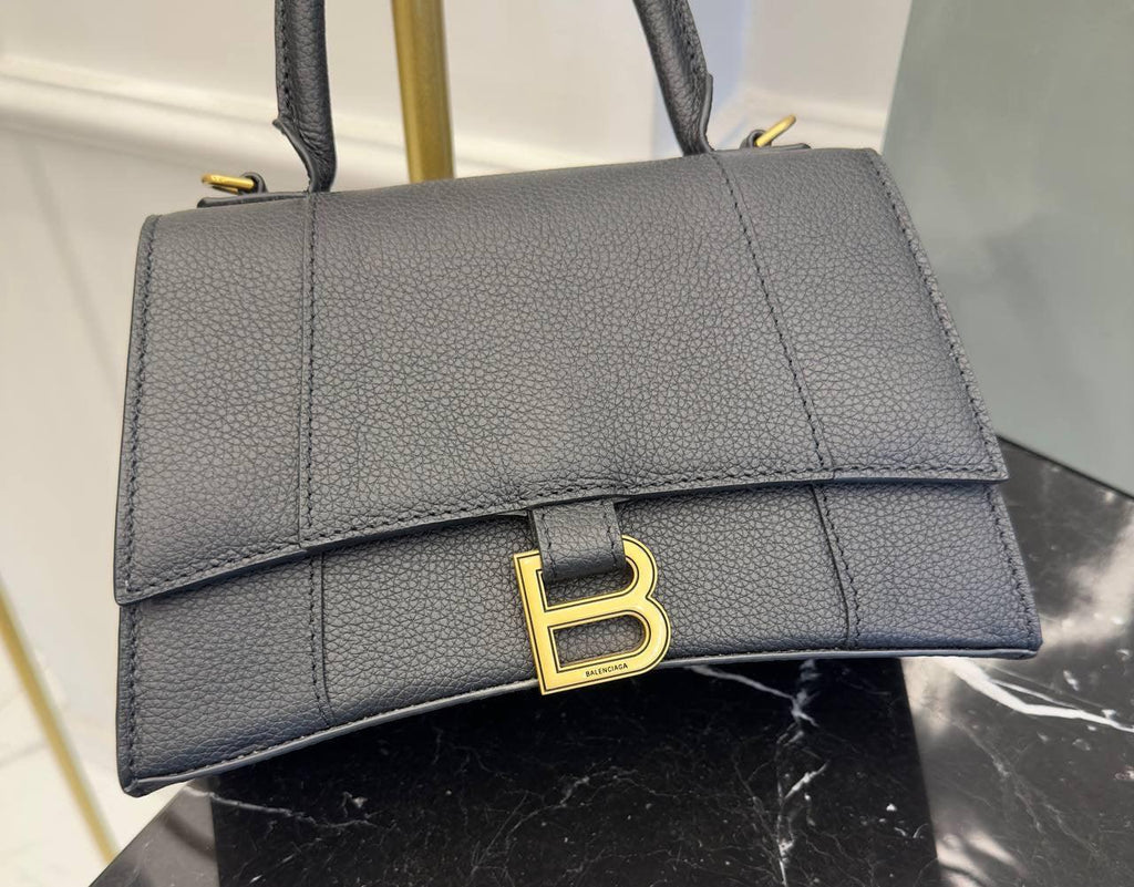 Balenciaga Hourglass Siyah Kadın Deri Çantası - Glimmer of Luxury
