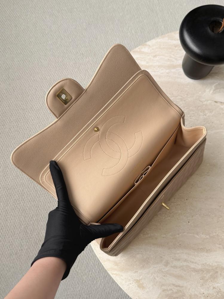 Chanel Caviar Quilted Jumbo Double Flap Bag