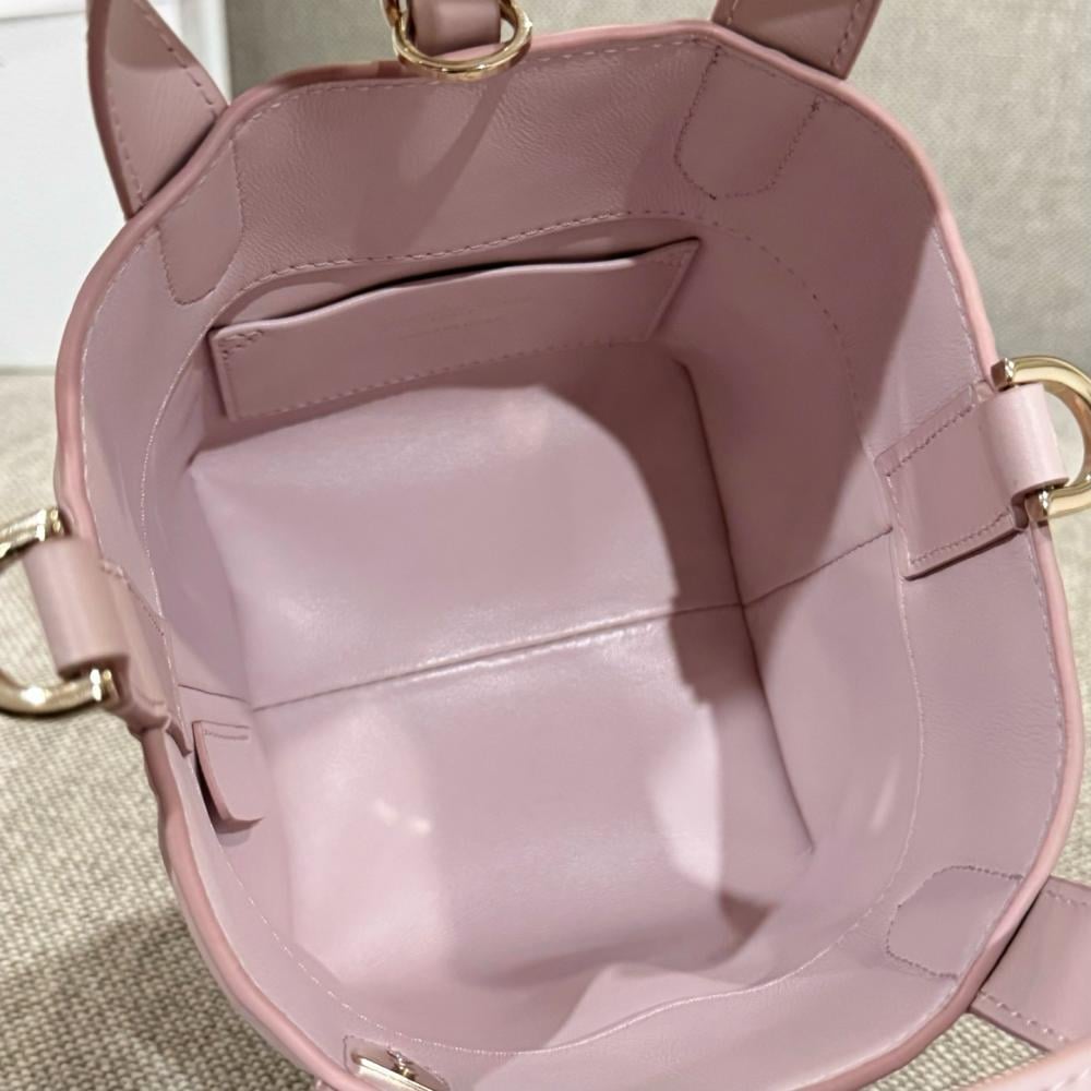 Small Dior Toujours Vertical Tote Bag Powder Beige Macrocannage Calfskin