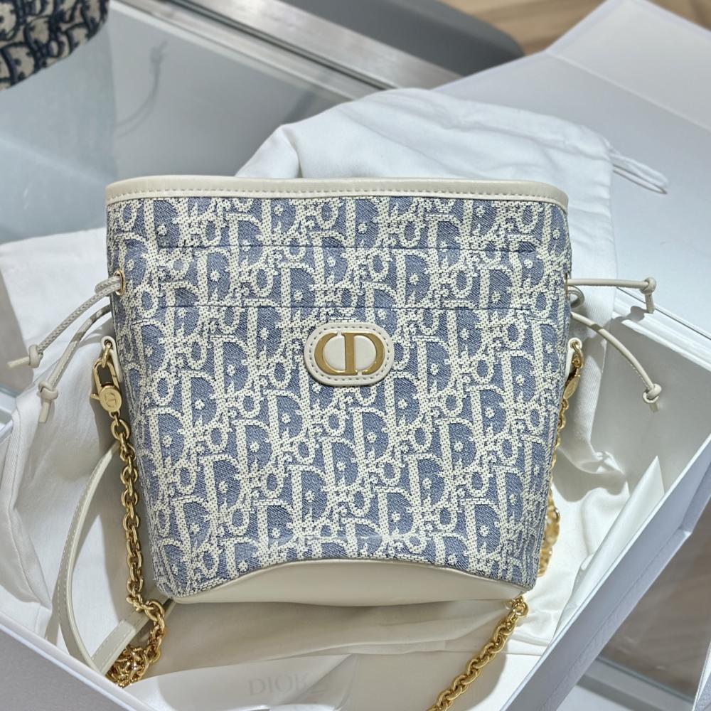 Dior 30 Montaigne Mini Lace-Up Bucket Bag