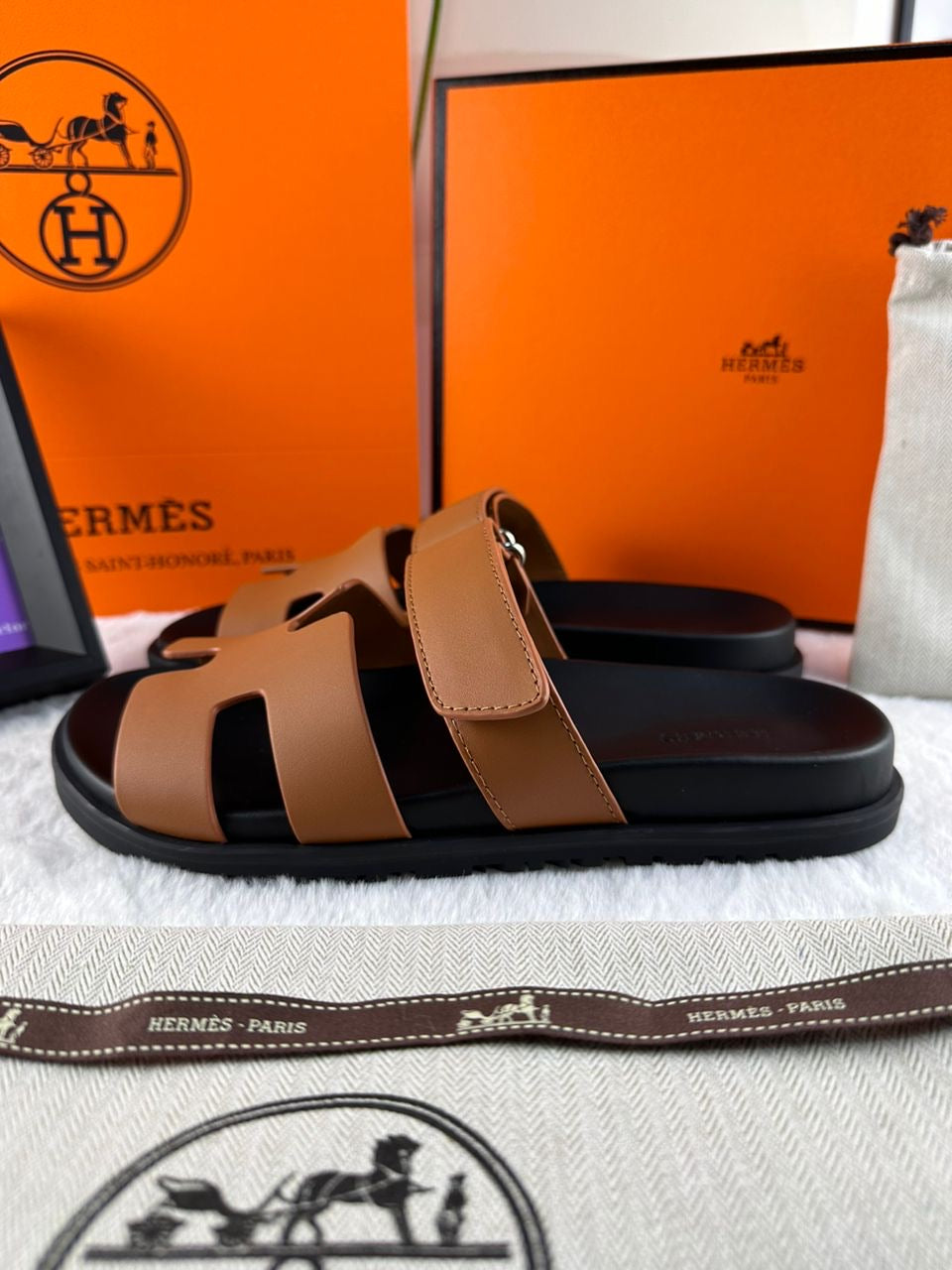 Hermès Chypre Sandalet - Doğal - Glimmer of Luxury