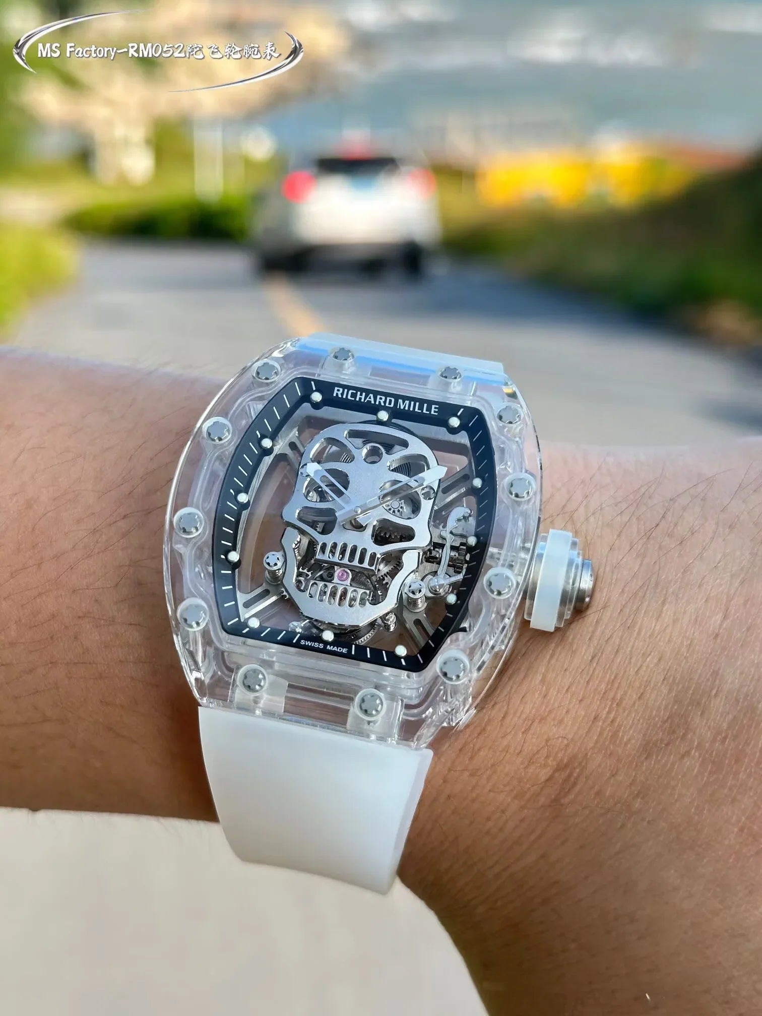 Richard Mille RM 055 Bubba Watson Beyaz İskelet RM55 - Glimmer of Luxury