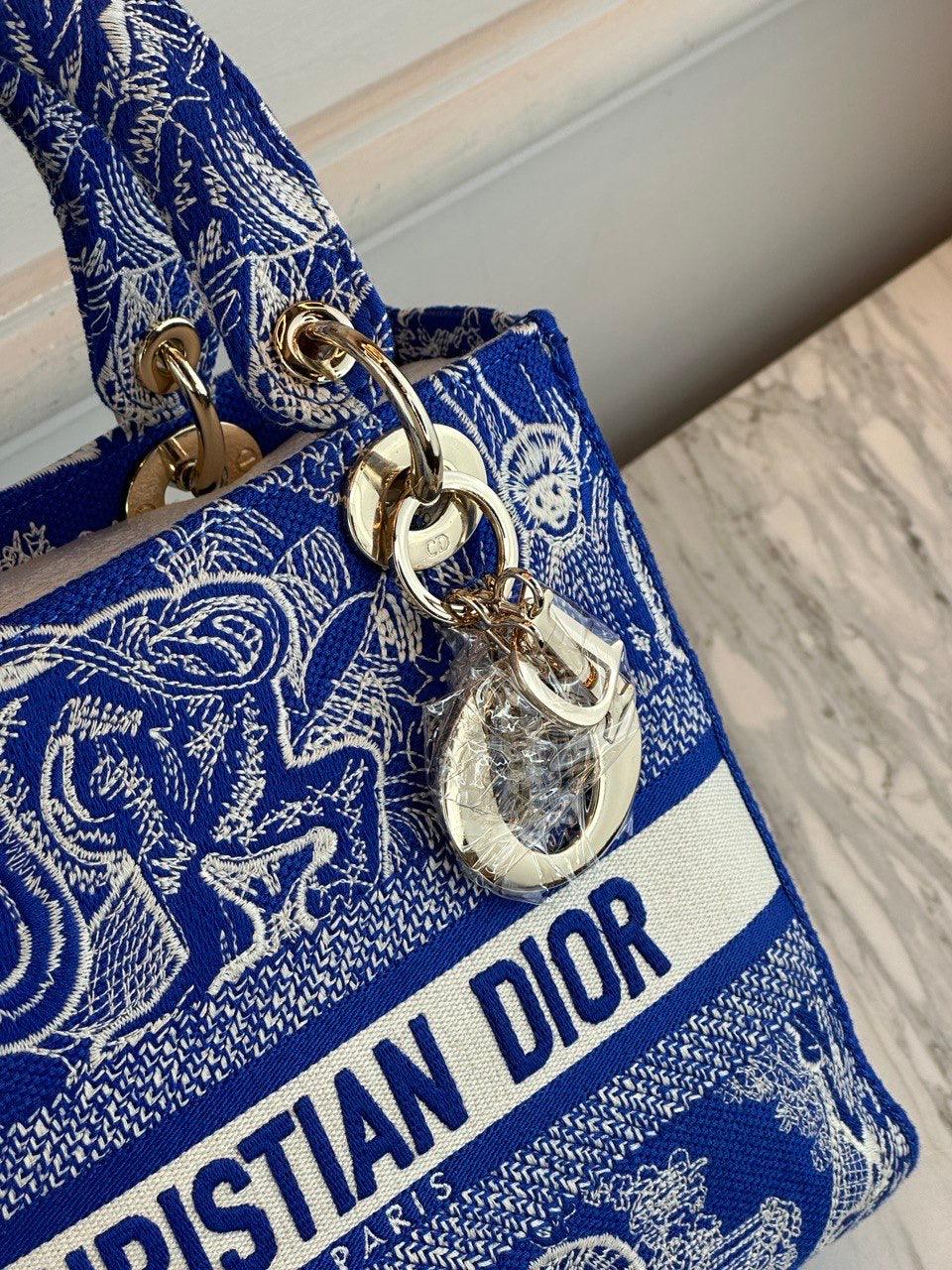 Christian Dior Lady Orta Floresan D-Lite Çantalar - Glimmer of Luxury