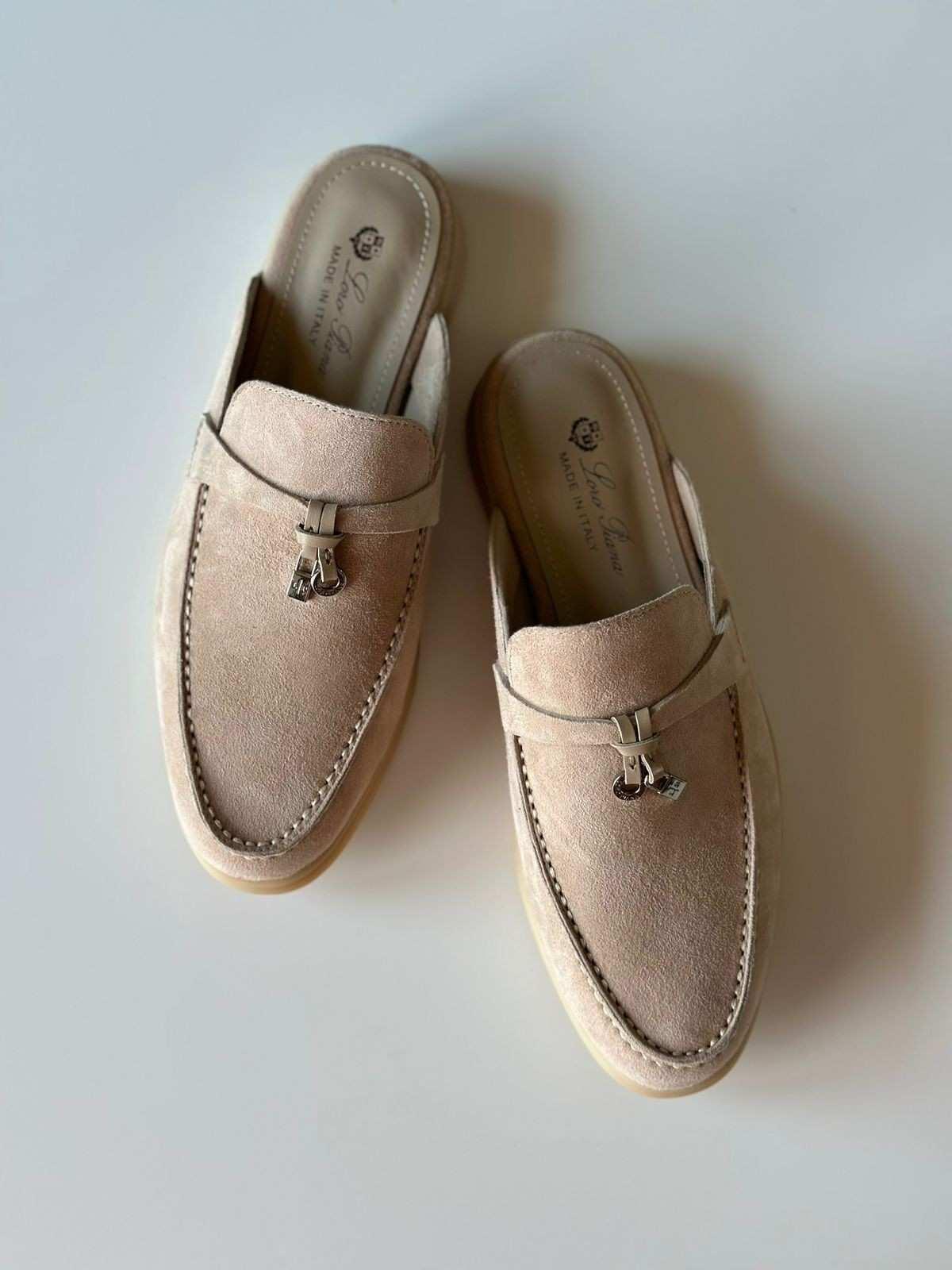 Loro Piana Süet Kadın Günlük Düz Ayakkabı - Glimmer of Luxury