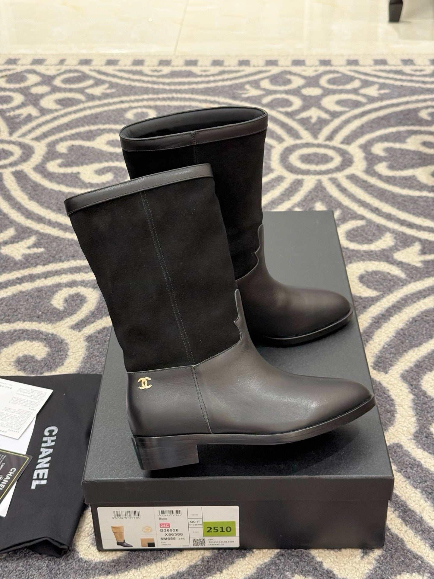Chanel 2025/26 Suede and Calfskin Boots