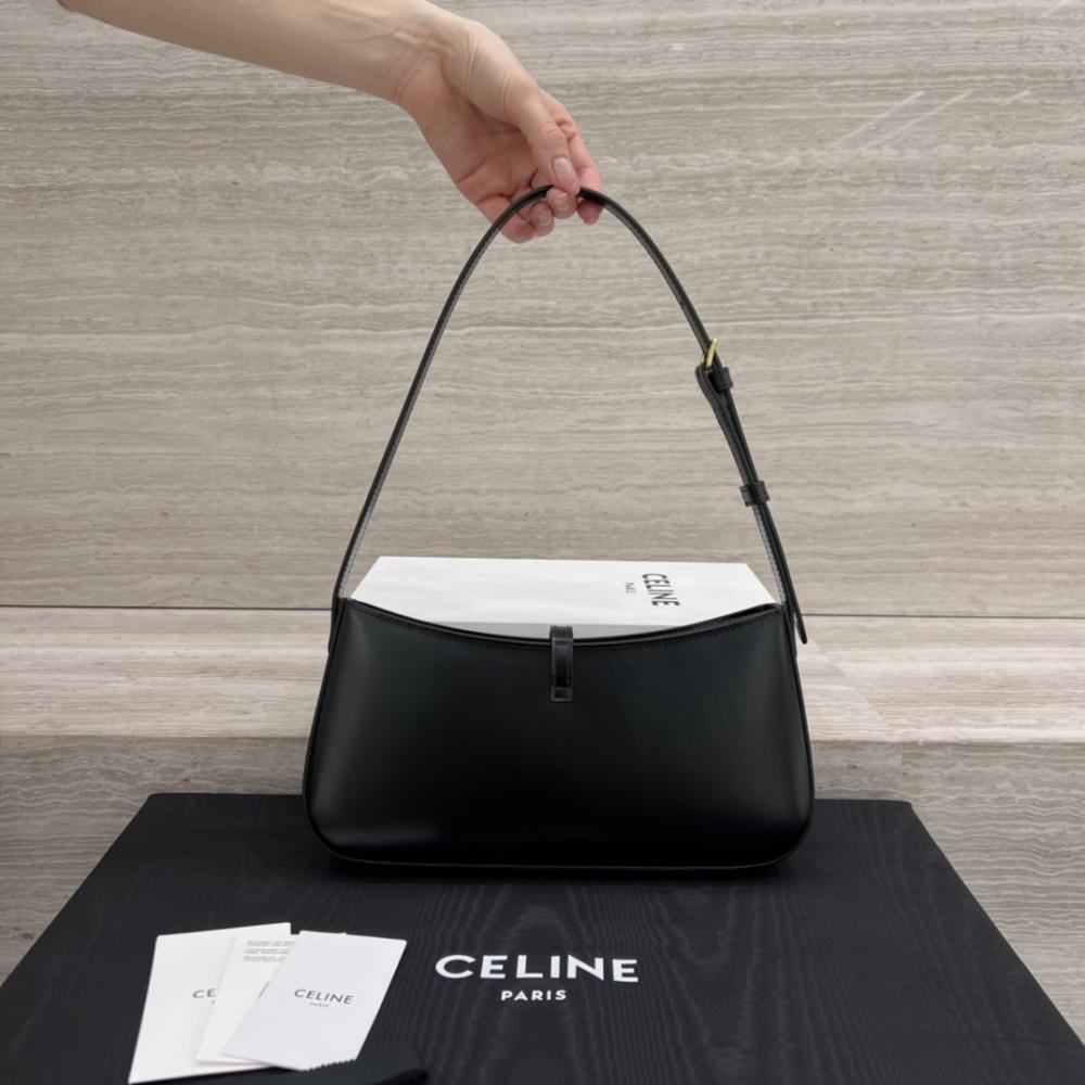 Celine Tina Shiny Calfskin Shoulder Bag 