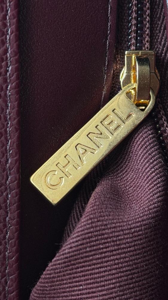 Chanel 26P Small Shoulder Bag – Burgundy Glossy Grained Calfskin