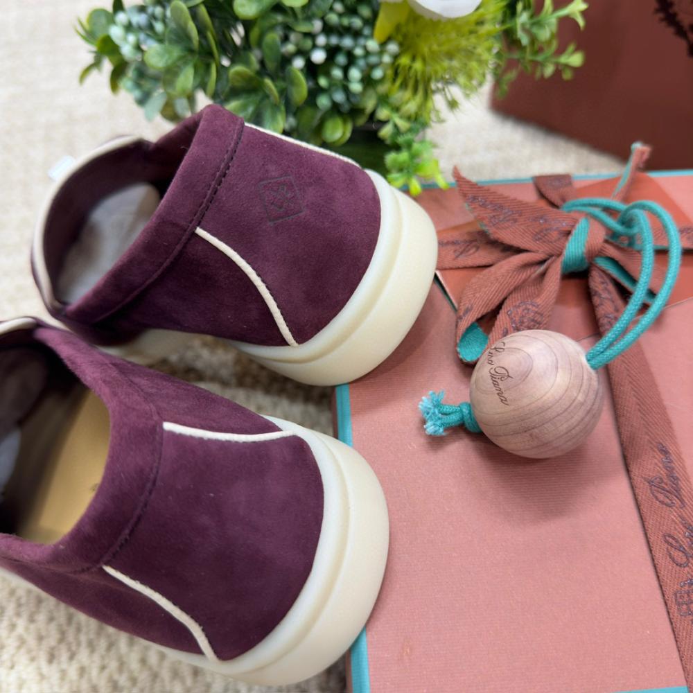 Loro Piana Yaz Büyüsü Yürüyüş Ayakkabısı - Azuki Fasulyesi - Glimmer of Luxury