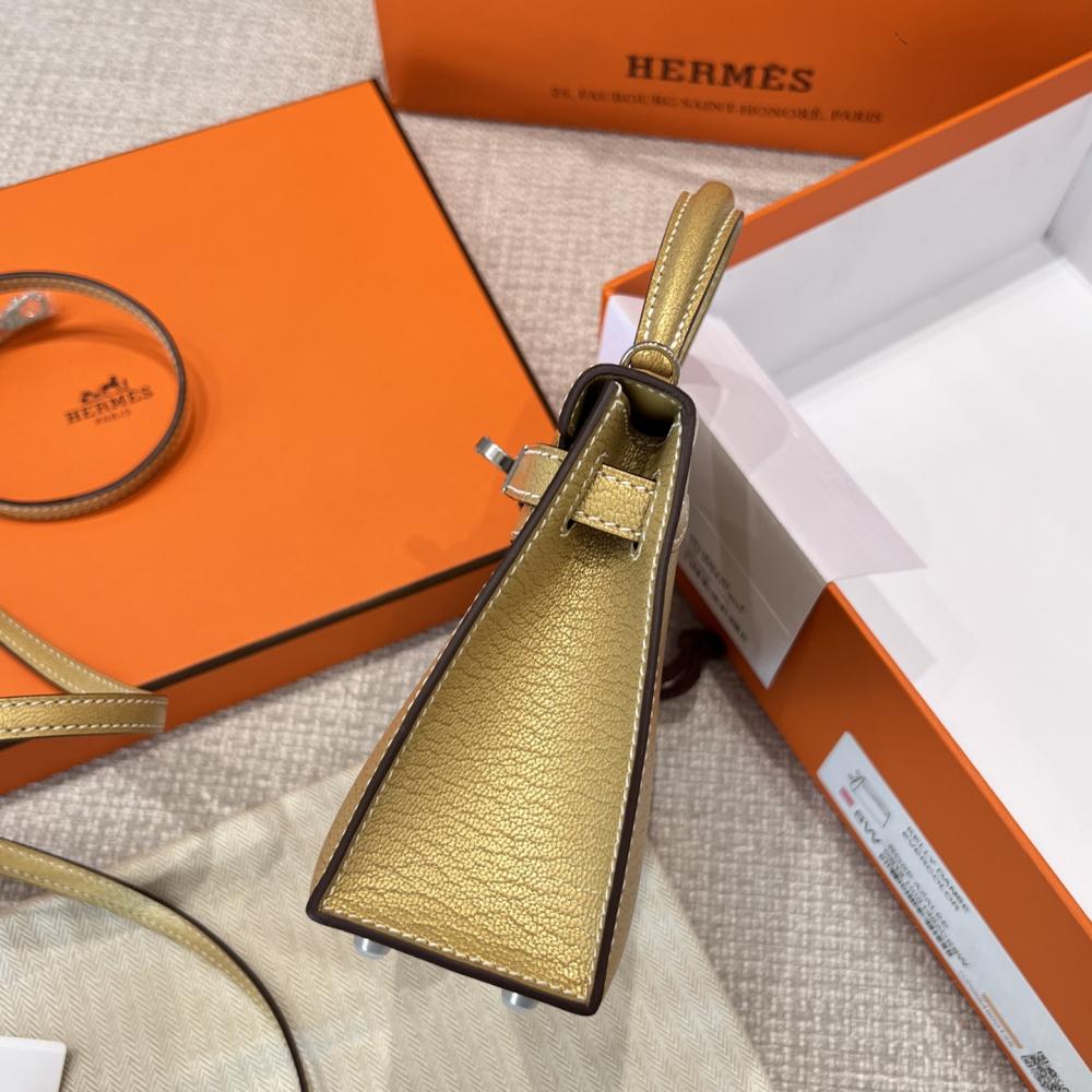HERMES KELLY 20 MINI SELLIER ANEMONE EPSOM GOLD HARDWARE