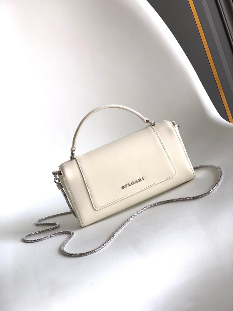 Bvlgari Serpenti Forever Leather Mini Bag – Ivory 