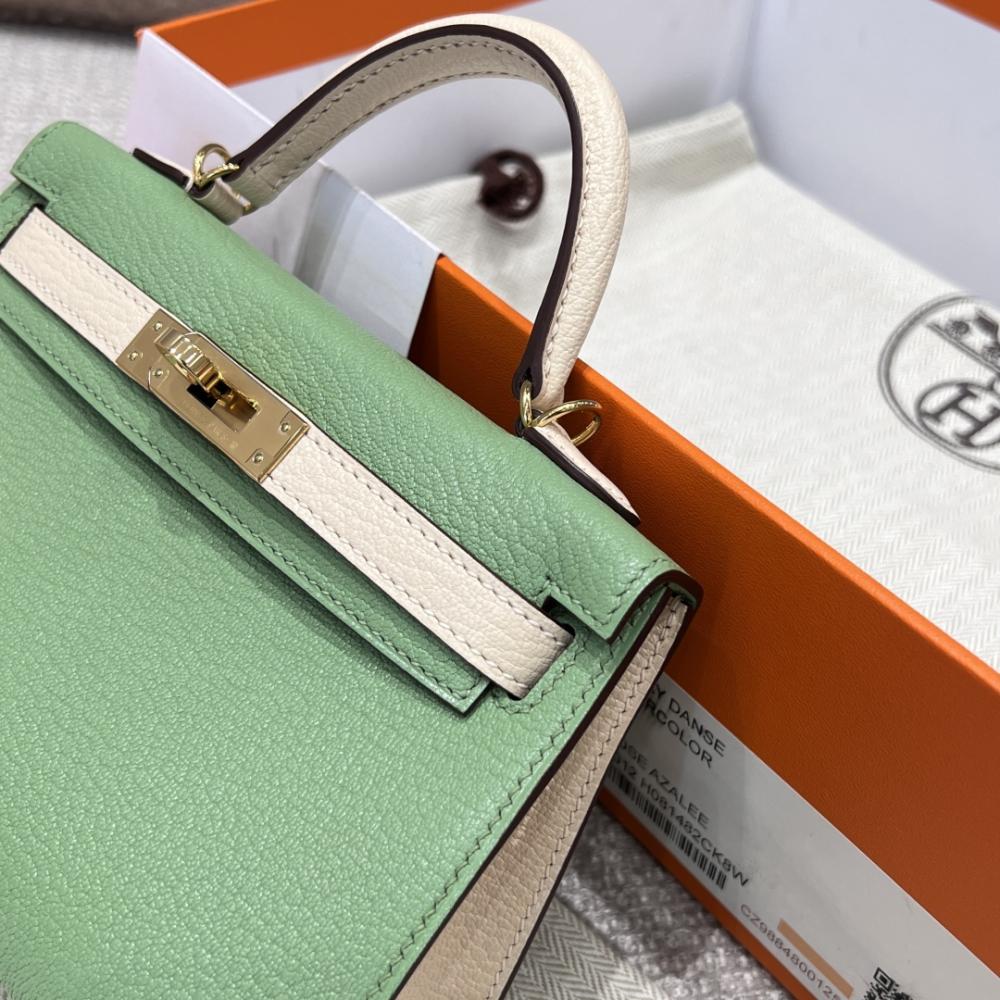 HERMES KELLY 20 MINI SELLIER ANEMONE EPSOM GOLD HARDWARE