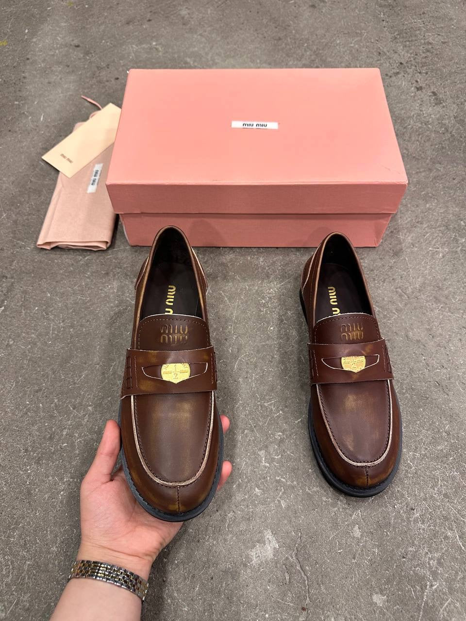 Miu Miu Kuruşluk Mokasen - Glimmer of Luxury