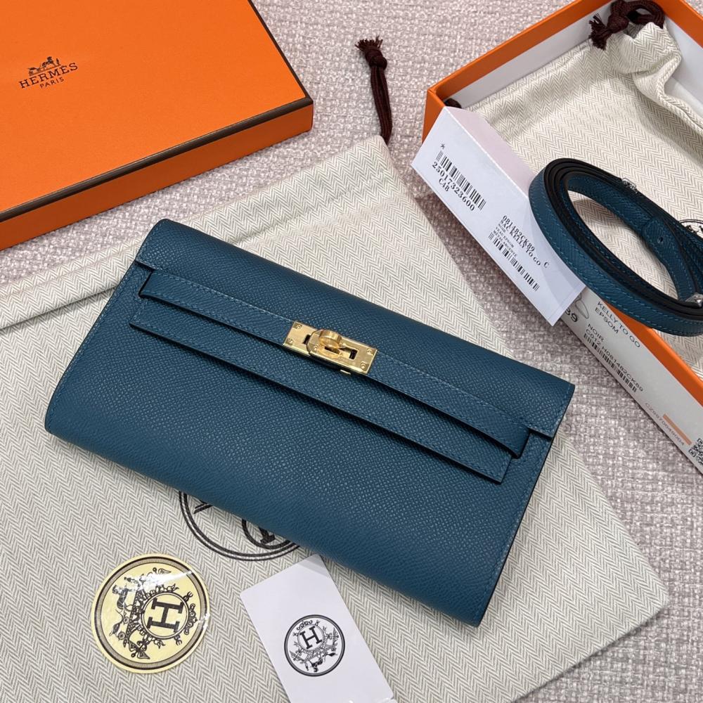 Hermès Kelly To Go Epsom 19cm Bosphorus Green 