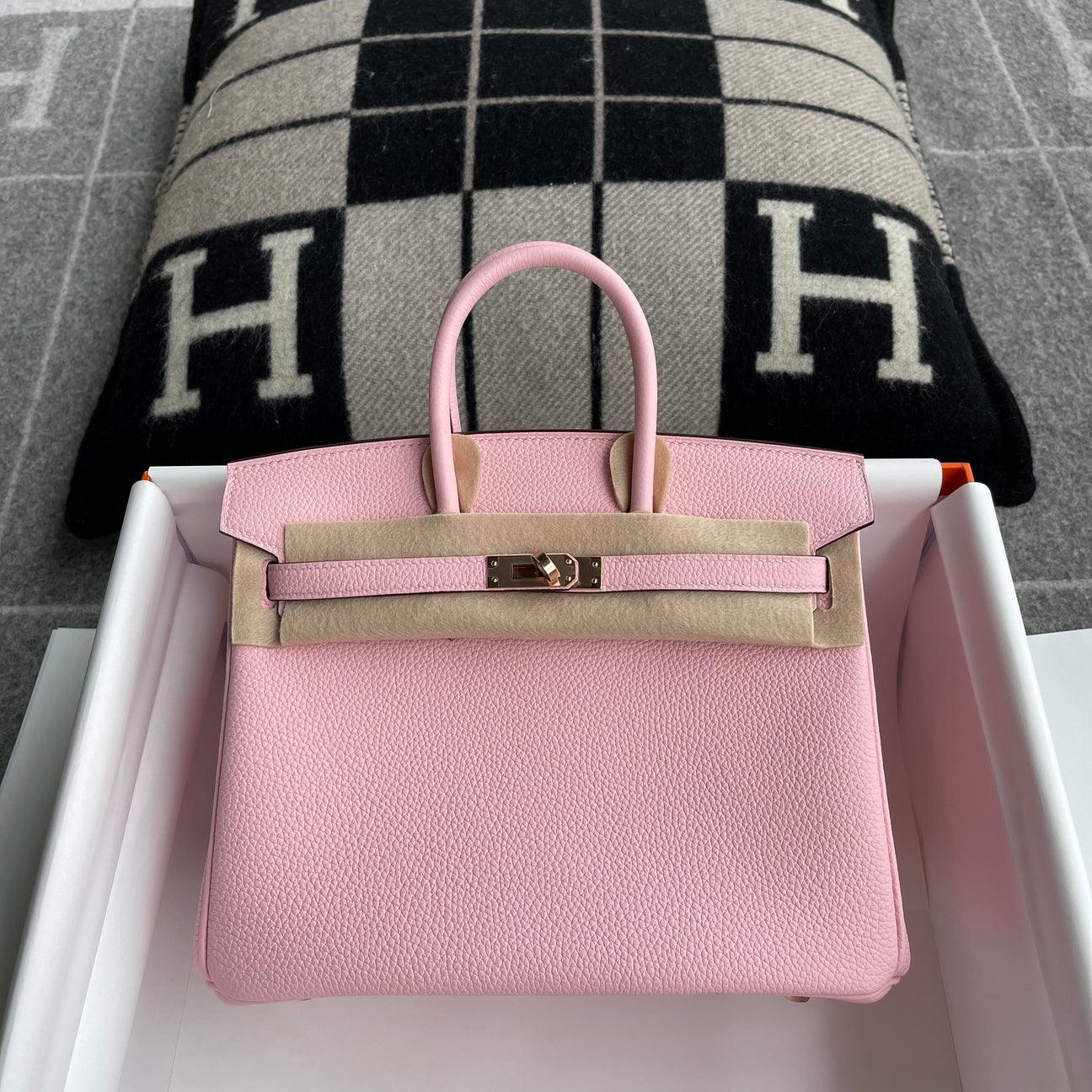 Hermès Birkin 25 Togo Deri Gül Sakura Gül Altın Donanımlı (RGHW) - Glimmer of Luxury
