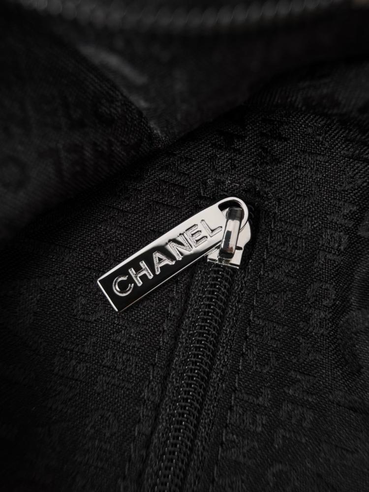 CHANEL Silver Rod Hobo Small Black 