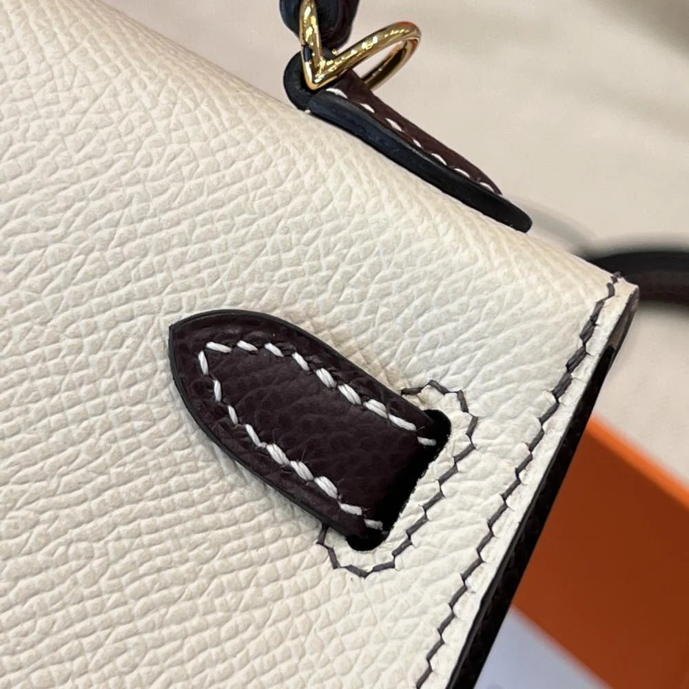 HERMES KELLY 20 MINI SELLIER ANEMONE EPSOM GOLD HARDWARE
