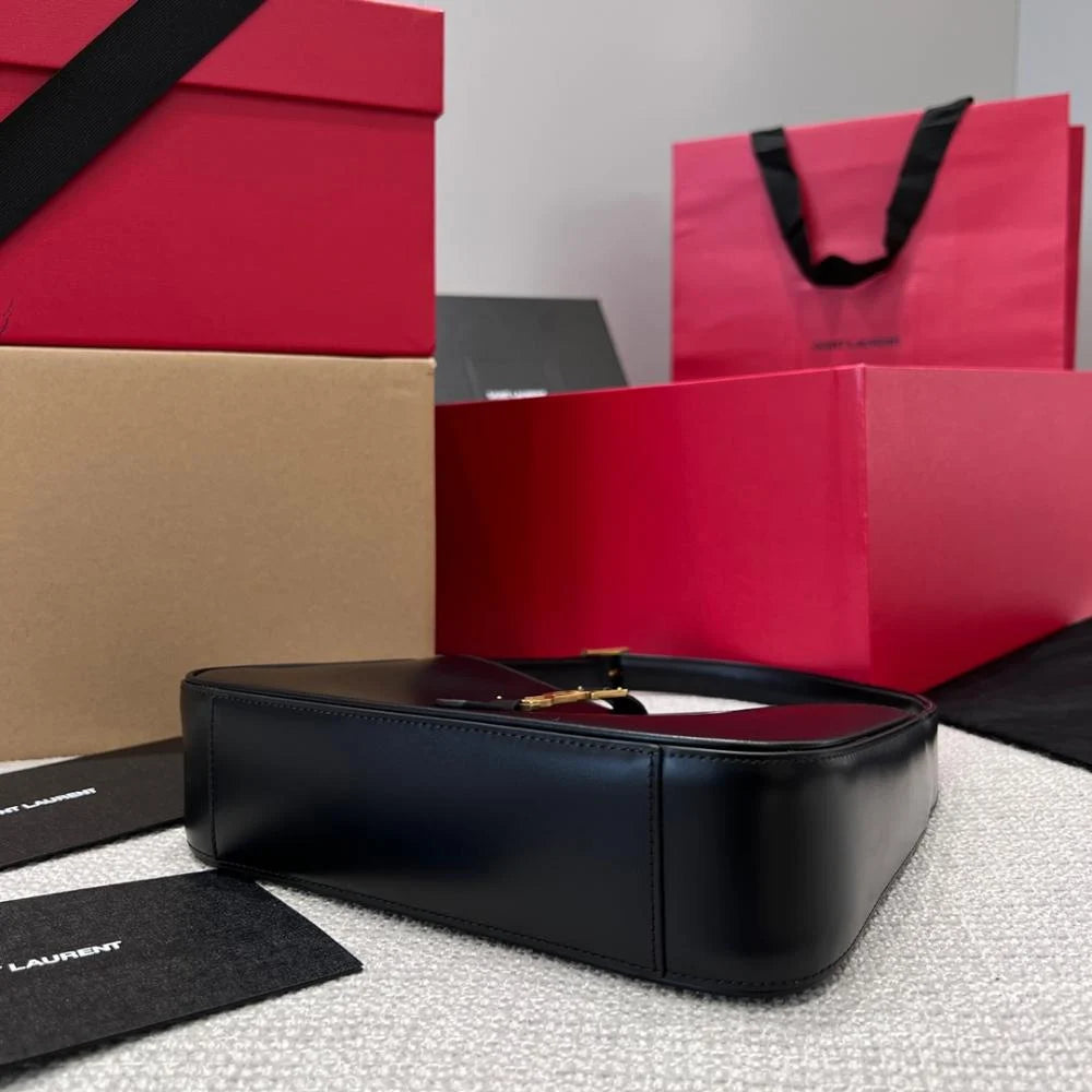 YSL Le 5 A Smooth Leather Hobo Bag