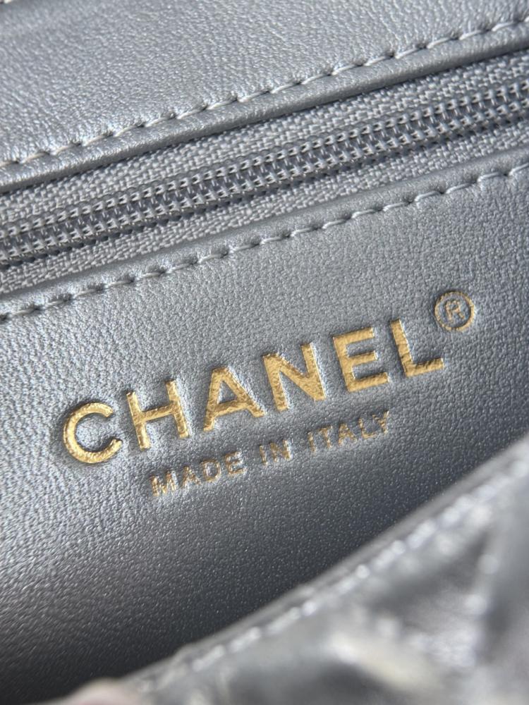 Chanel Kelly Shopping Bag Shiny Calfskin Leather and Gold Hardware Gold Tone