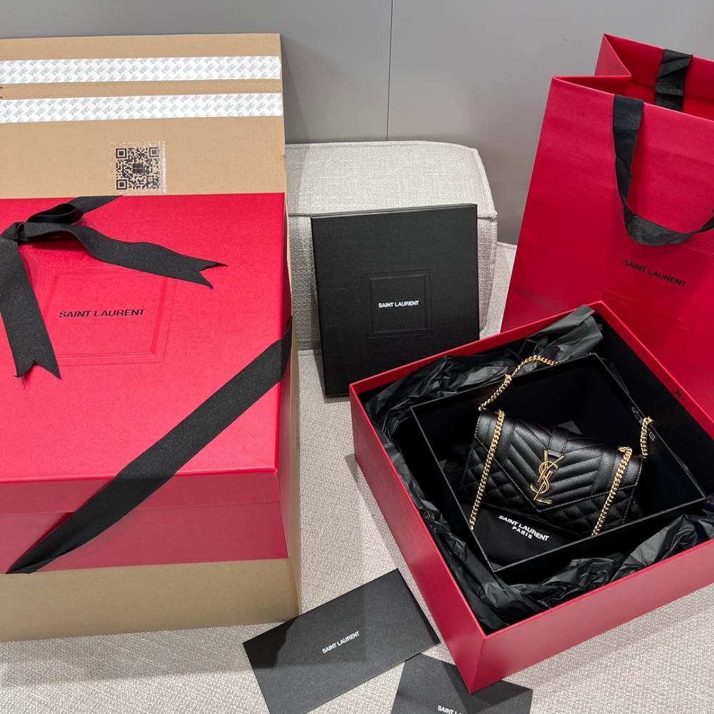 Saint Laurent Logo Leather Small Shoulder Bag