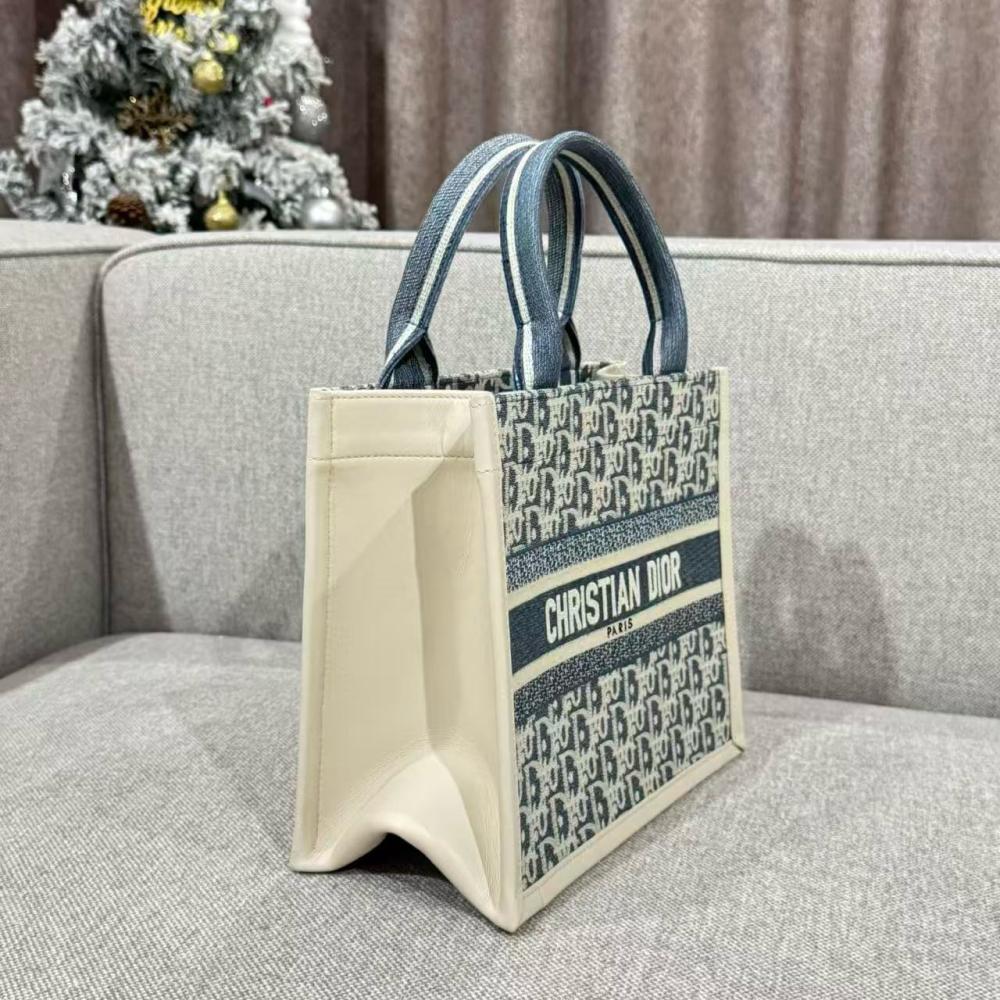 Christian Dior Mavi Book Tote Küçük