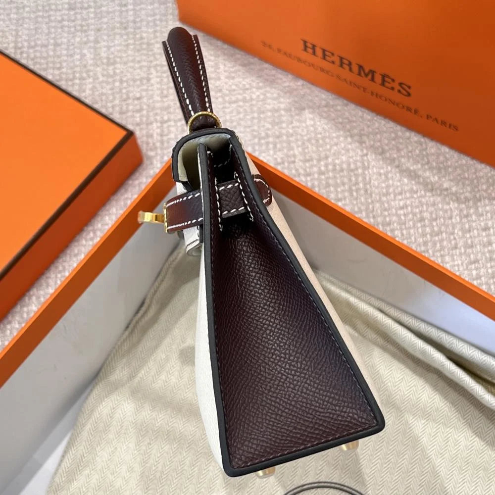 HERMES KELLY 20 MINI SELLIER ANEMONE EPSOM GOLD HARDWARE