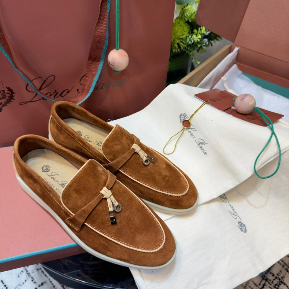 Loro Piana Yaz Büyüsü Yürüyüş Ayakkabısı - Karanfil - Glimmer of Luxury
