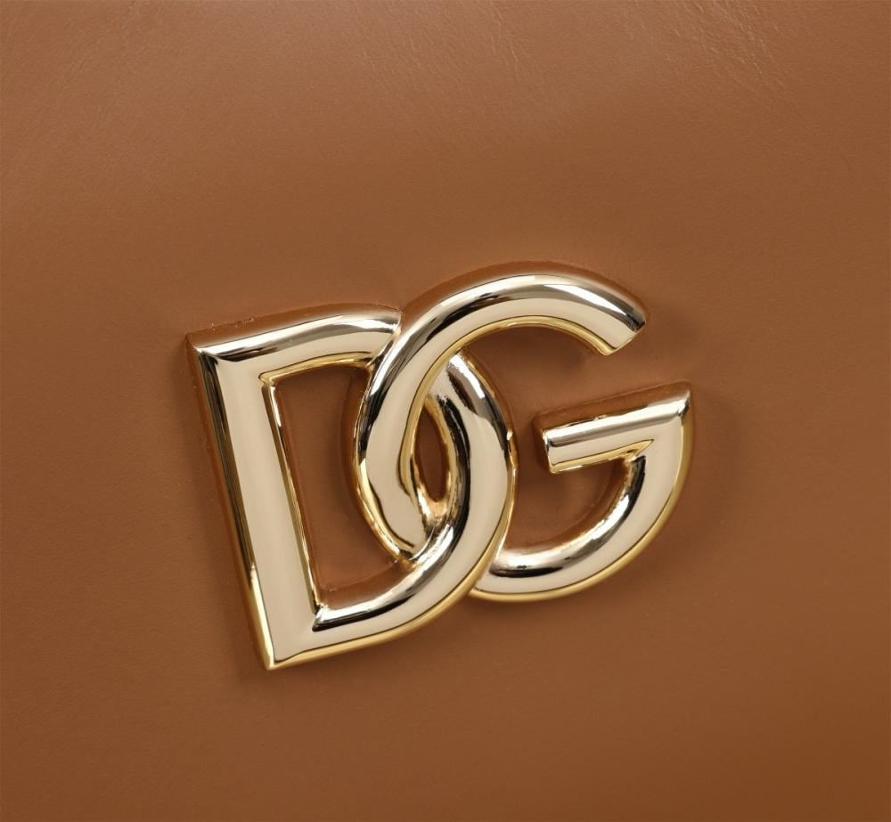 Dolce & Gabbana Leather Shoulder Bag – Camel