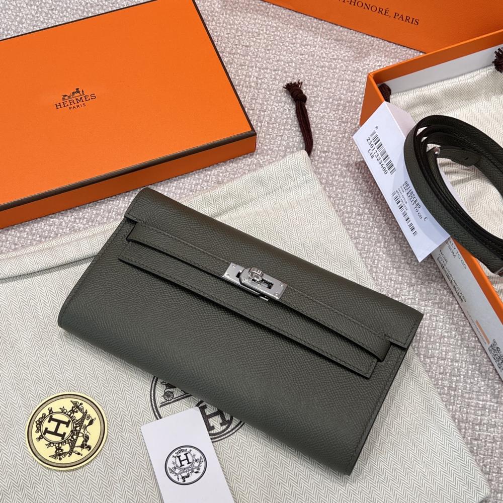 Hermès Kelly To Go Epsom 19cm Vert de Gris 