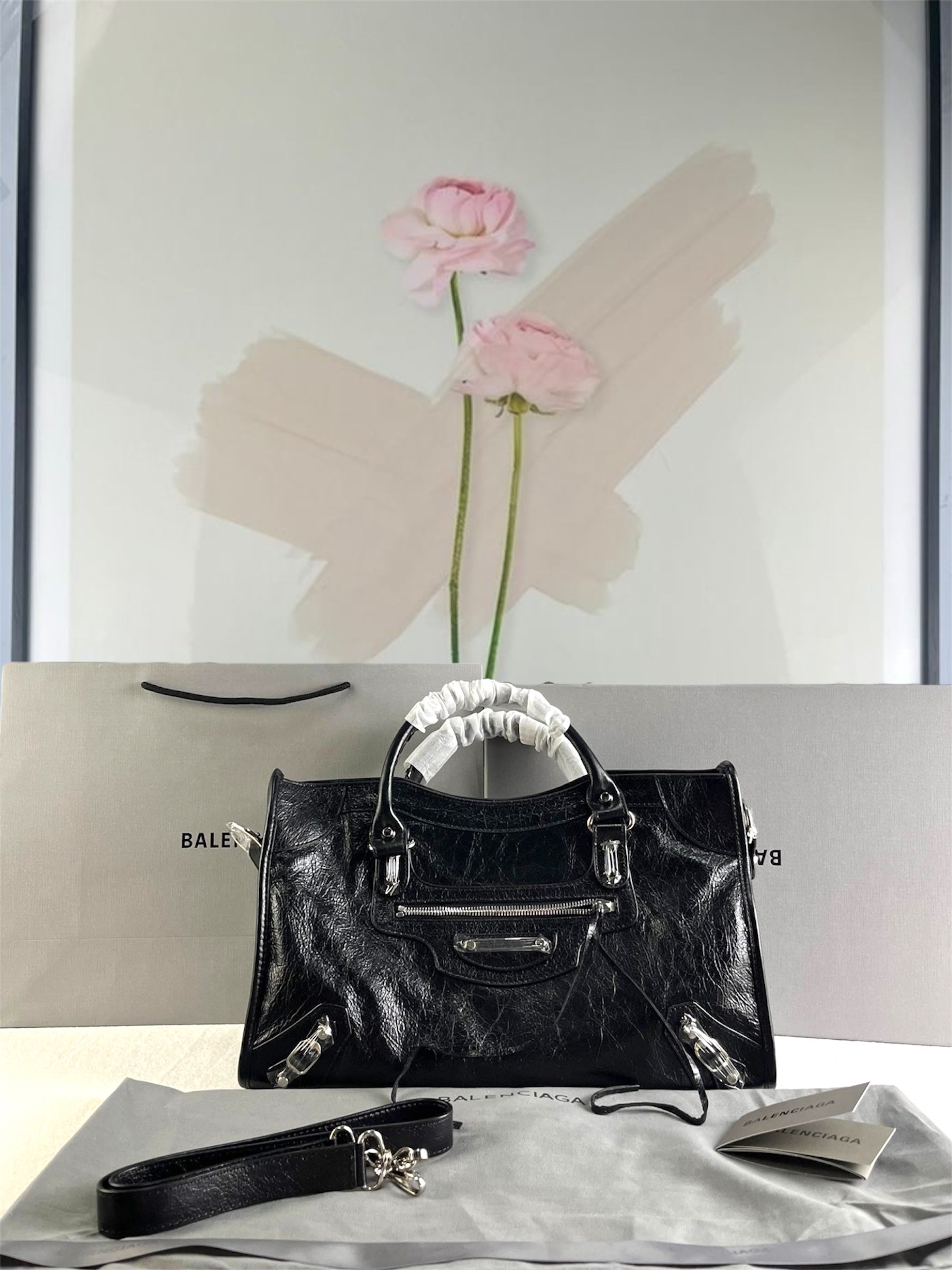 Balenciaga Women's Le City Black Bag