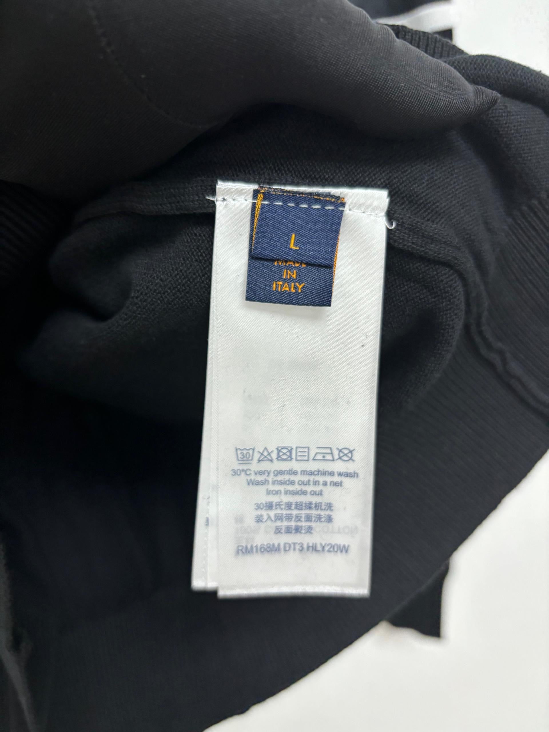 LV Monogram Jakarlı Uzun Kollu Polo Gömlek