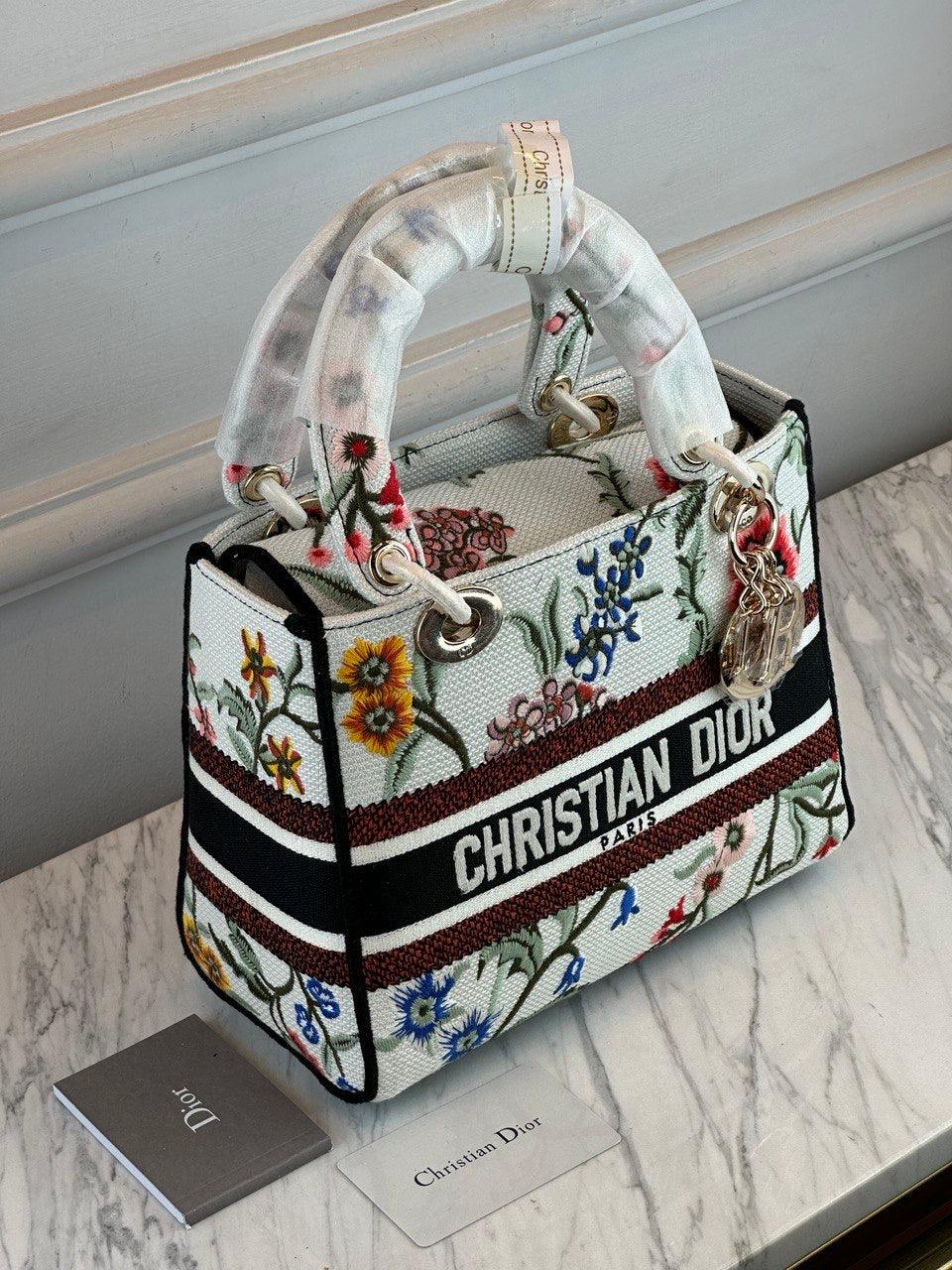 Christian Dior Lady Orta Floresan D-Lite Çantalar - Glimmer of Luxury