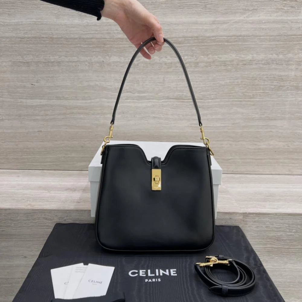 Küçük Camille 16 Yumuşak Çanta Pürüzsüz Dana Derisi - Glimmer of Luxury