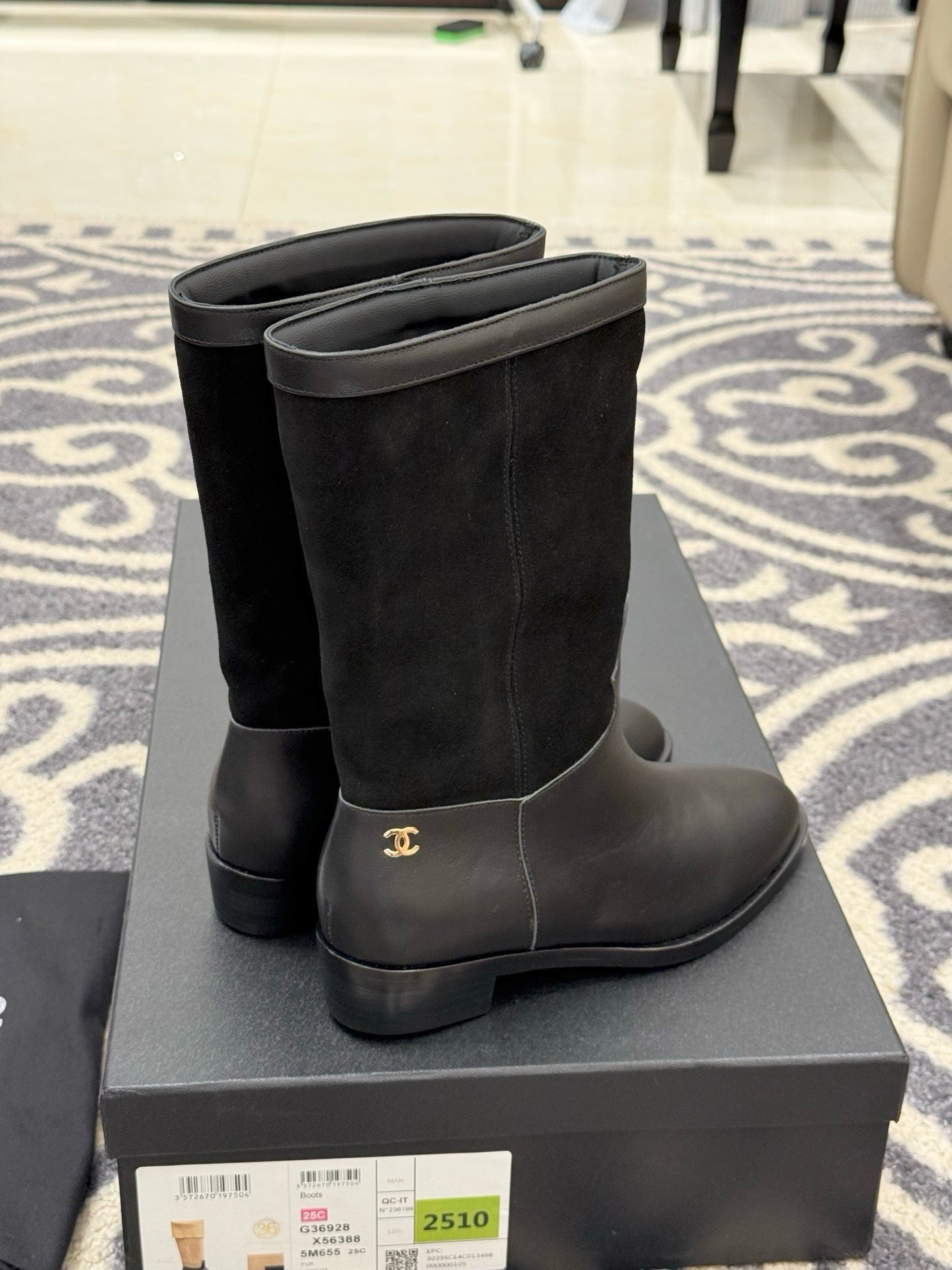 Chanel 2025/26 Suede and Calfskin Boots