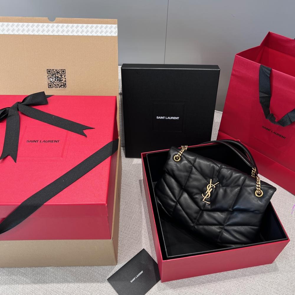 Saint Laurent Puffer Orta Nappa Deri Çanta - Glimmer of Luxury