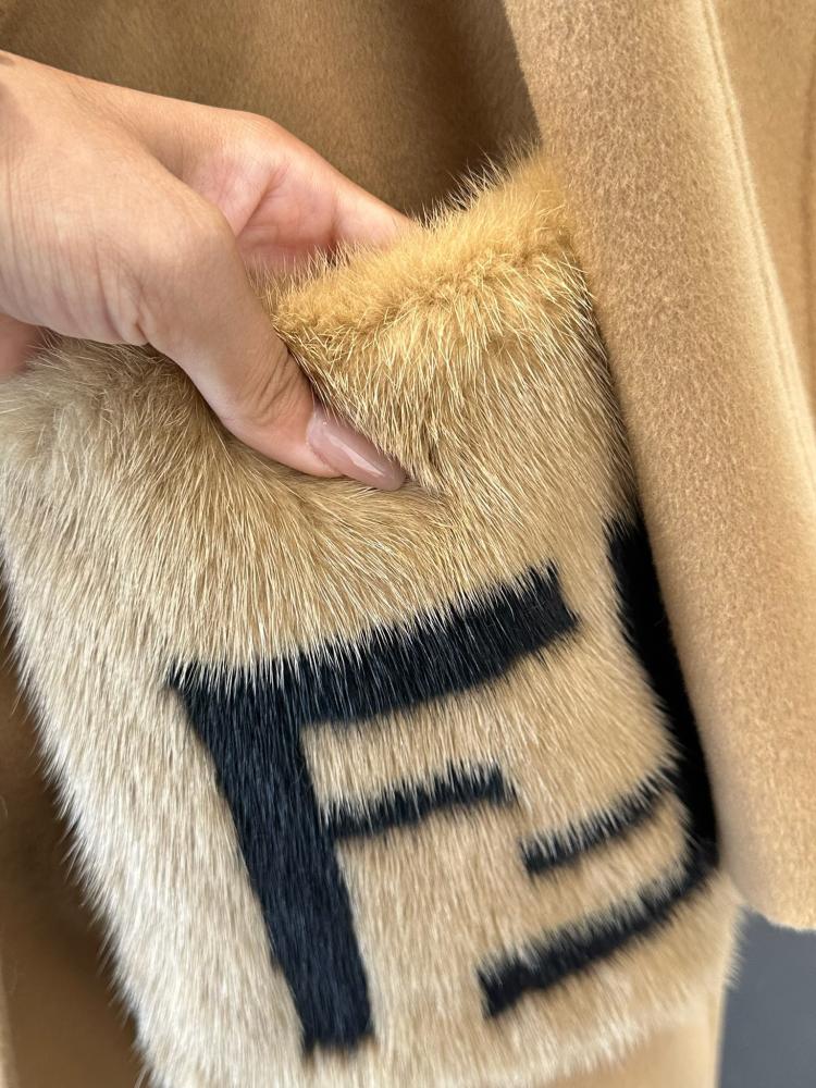 Fendi Belted Wool Coat – Fur Pocket