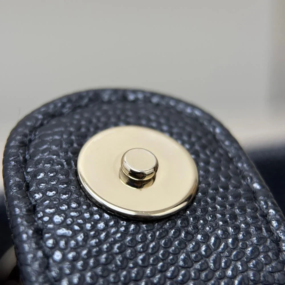 Chanel 25C Mini Zincirli Clutch Siyah Havyar LGHW - Glimmer of Luxury