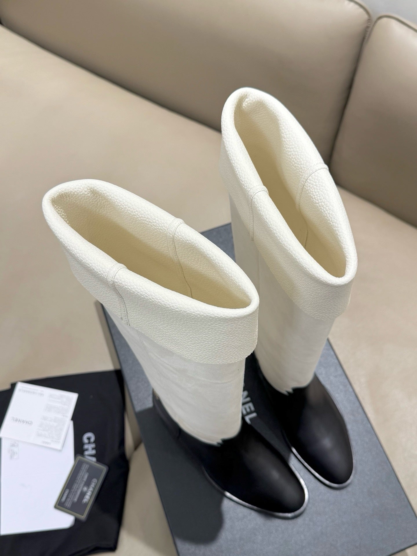 Chanel 2025/26 Suede and Calfskin Tall Boots