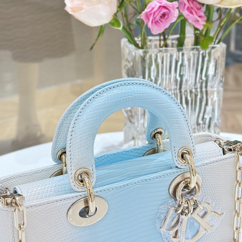 Dior Small Lady D-Joy Bag Cotton Pearl