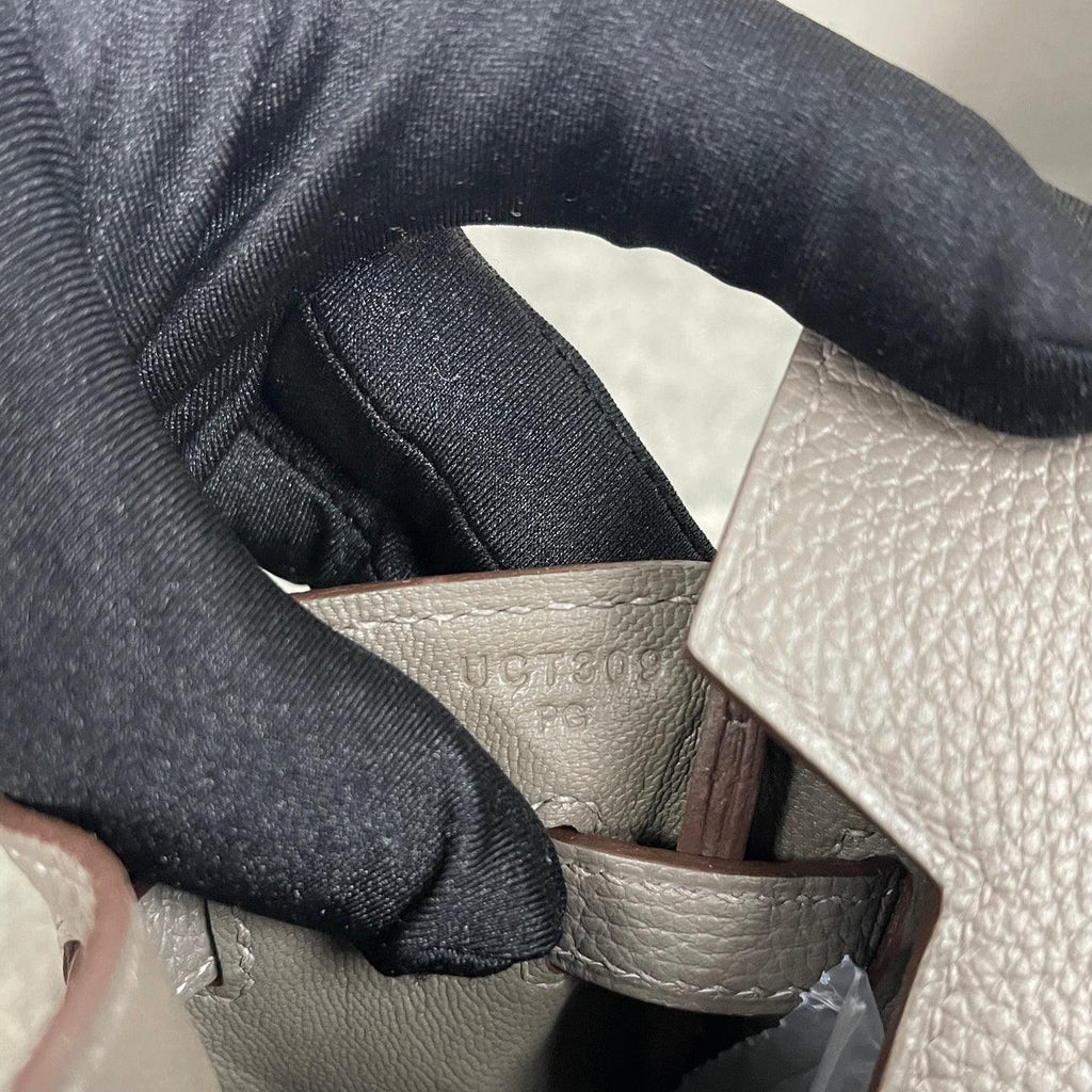 Hermès Birkin 25 Togo Deri Asfalt Gri Gül Altın Donanımlı (RGHW) - Glimmer of Luxury