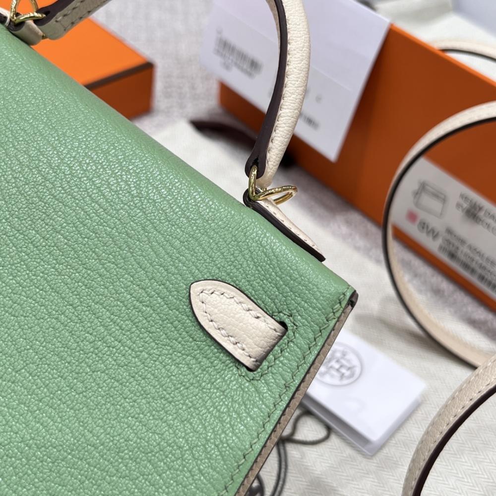 HERMES KELLY 20 MINI SELLIER ANEMONE EPSOM GOLD HARDWARE