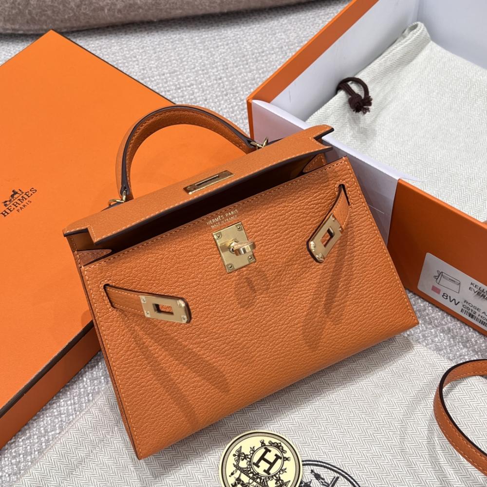 HERMES KELLY 20 MINI SELLIER ANEMONE EPSOM GOLD HARDWARE
